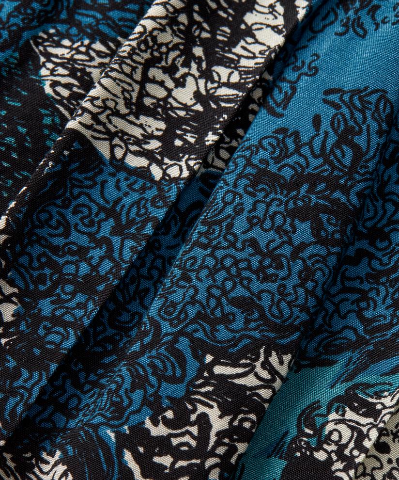 Viskosekleid mit langen Ärmeln und Eingrifftaschen, Celestial