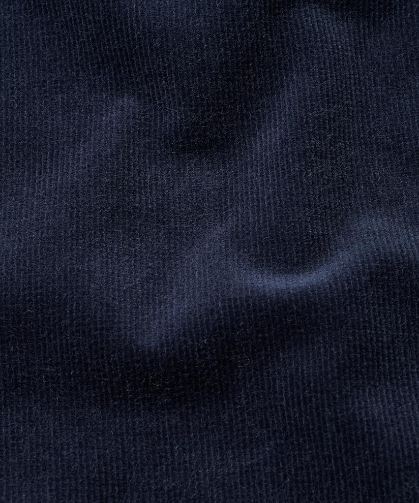 verkürzte Cordhose mit fixiertem Bund, Navy Blazer