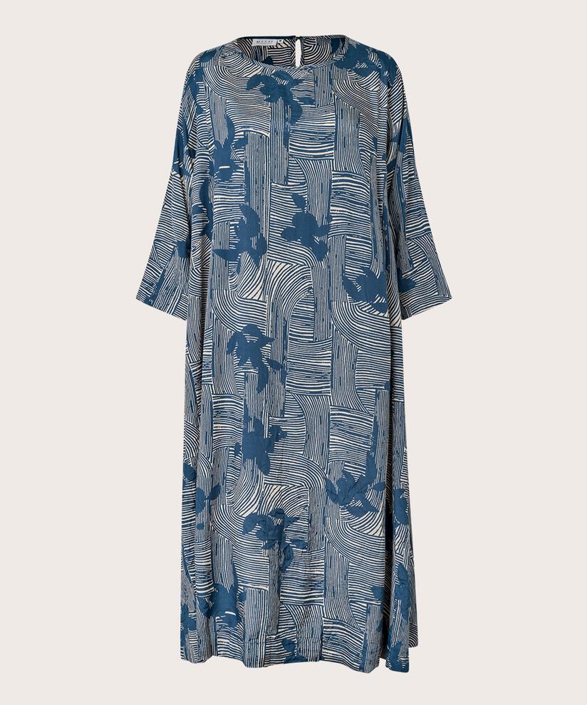 Viskosekleid mit Knopf am Hals, Sargasso Sea