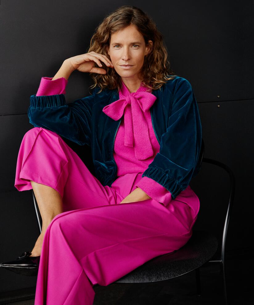 kurze Veloursjacke mit Reißverschluss, Reflect Pond