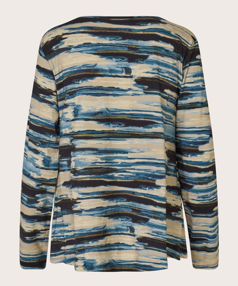 Shirt Mit Rundem Hals, Blue Fog