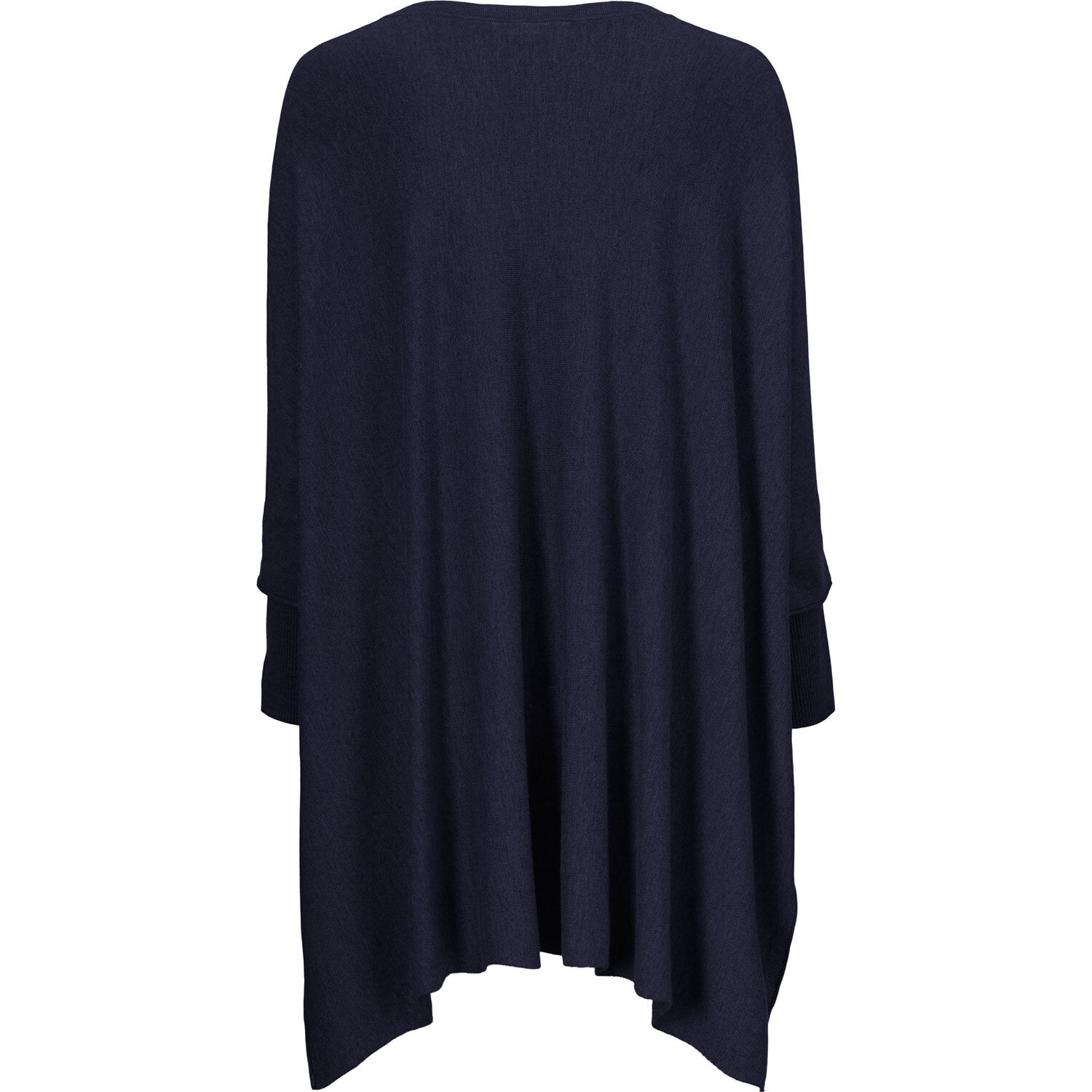 Oversize-Strickpullover mit schmalen &Auml;rmeln, Navy