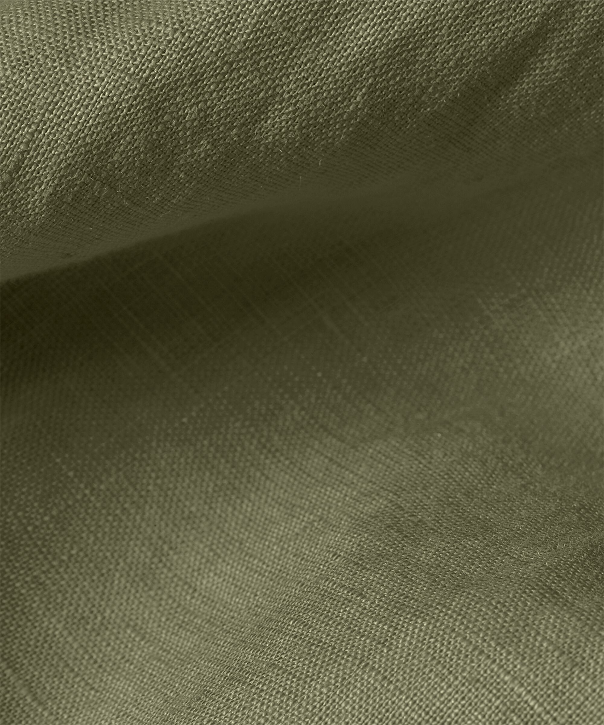 Leinenkleid mit V-Ausschnitt und Taschen, D. Lichen Green