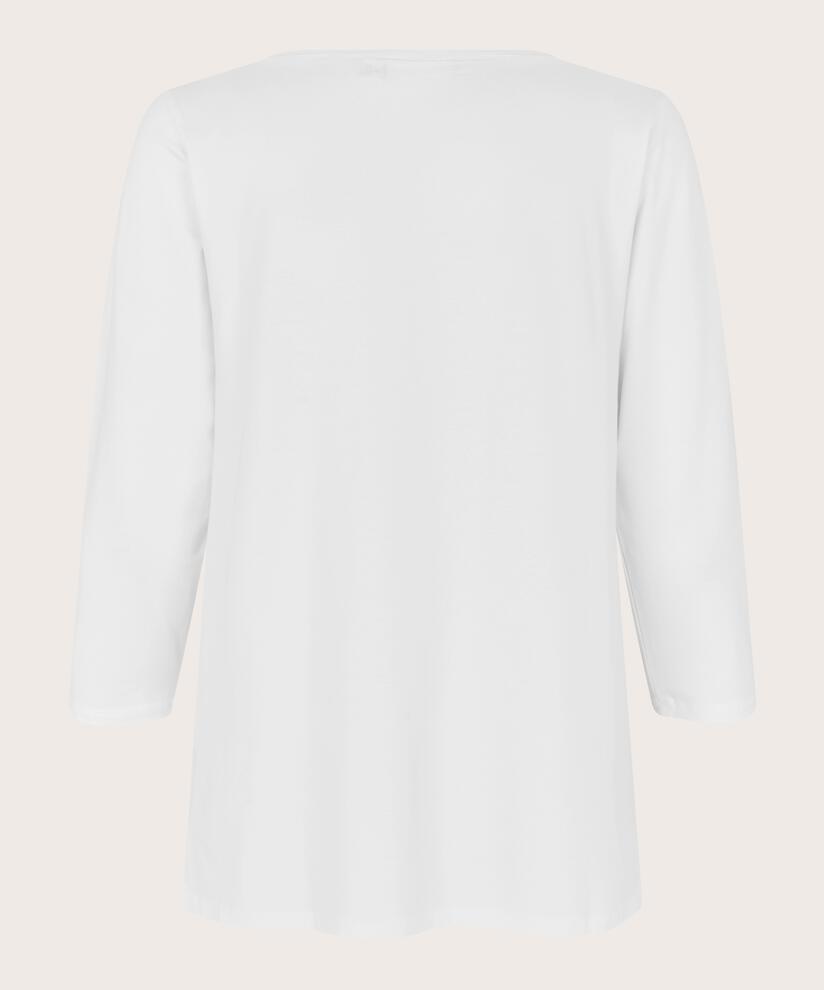 Shirt Mit Rundem Hals, White