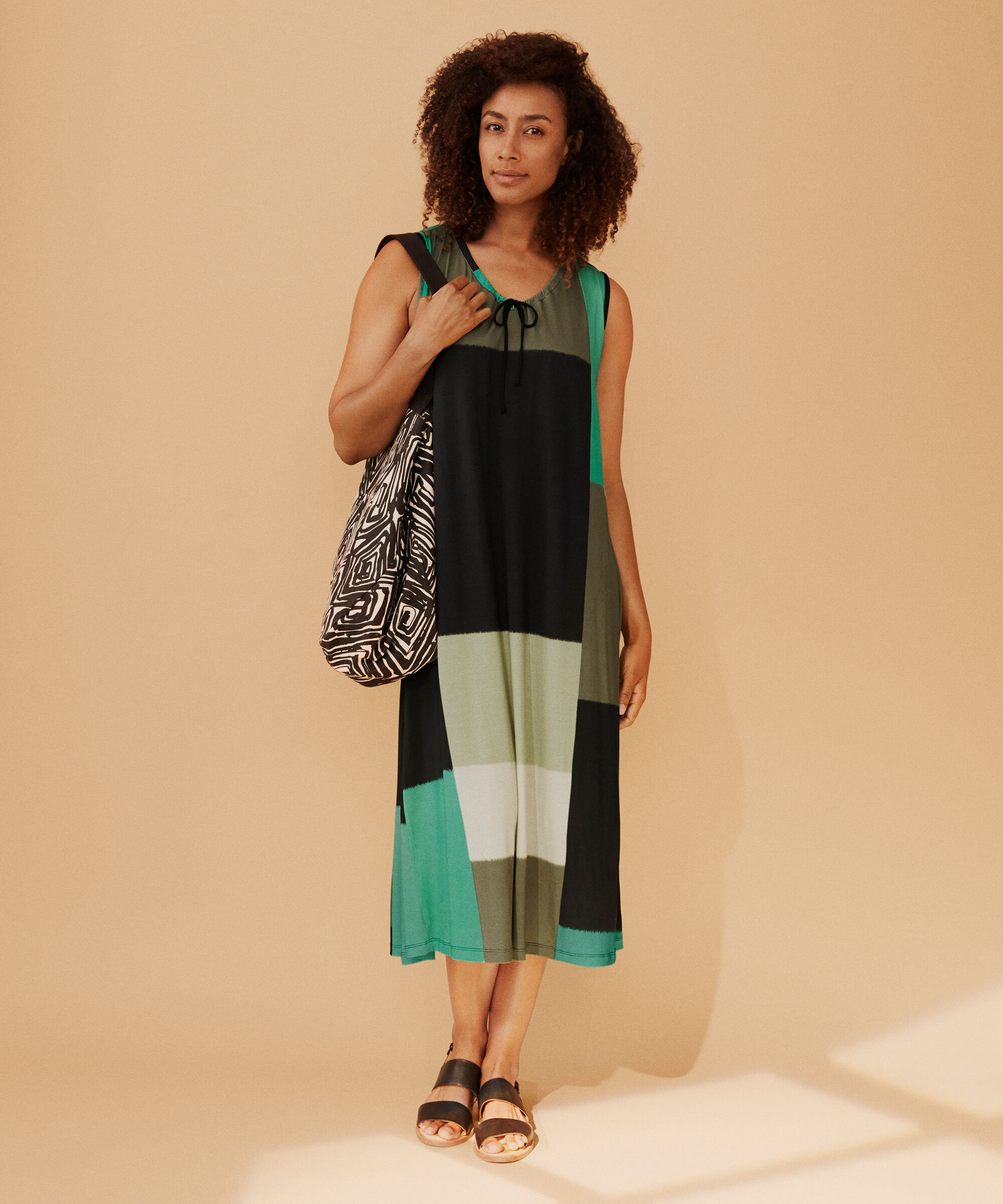 Bedruckter Shopper in kräftiger Canvas-Qualität, Black