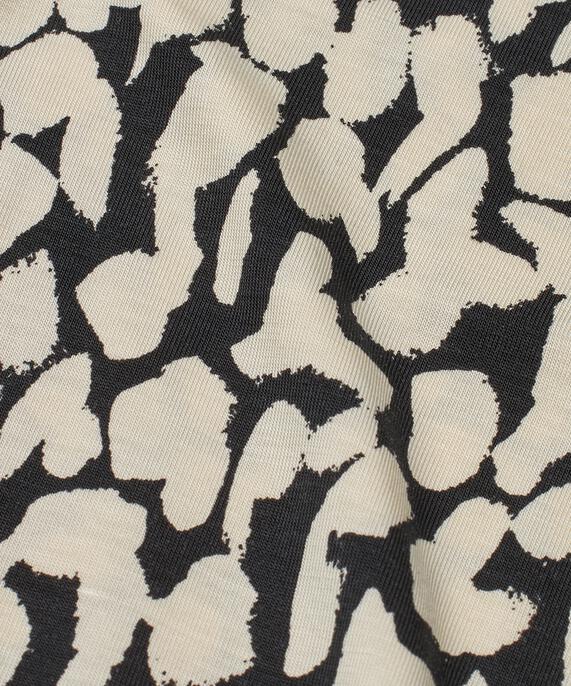 Langarm-Jersey-Top mit Print, Whitecap