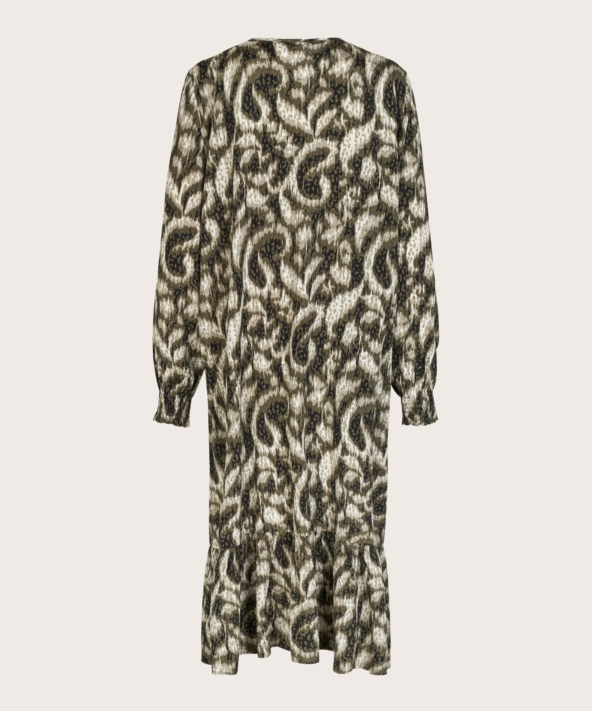 Viskosekleid mit Bindebändern am Hals, Sea Turtle