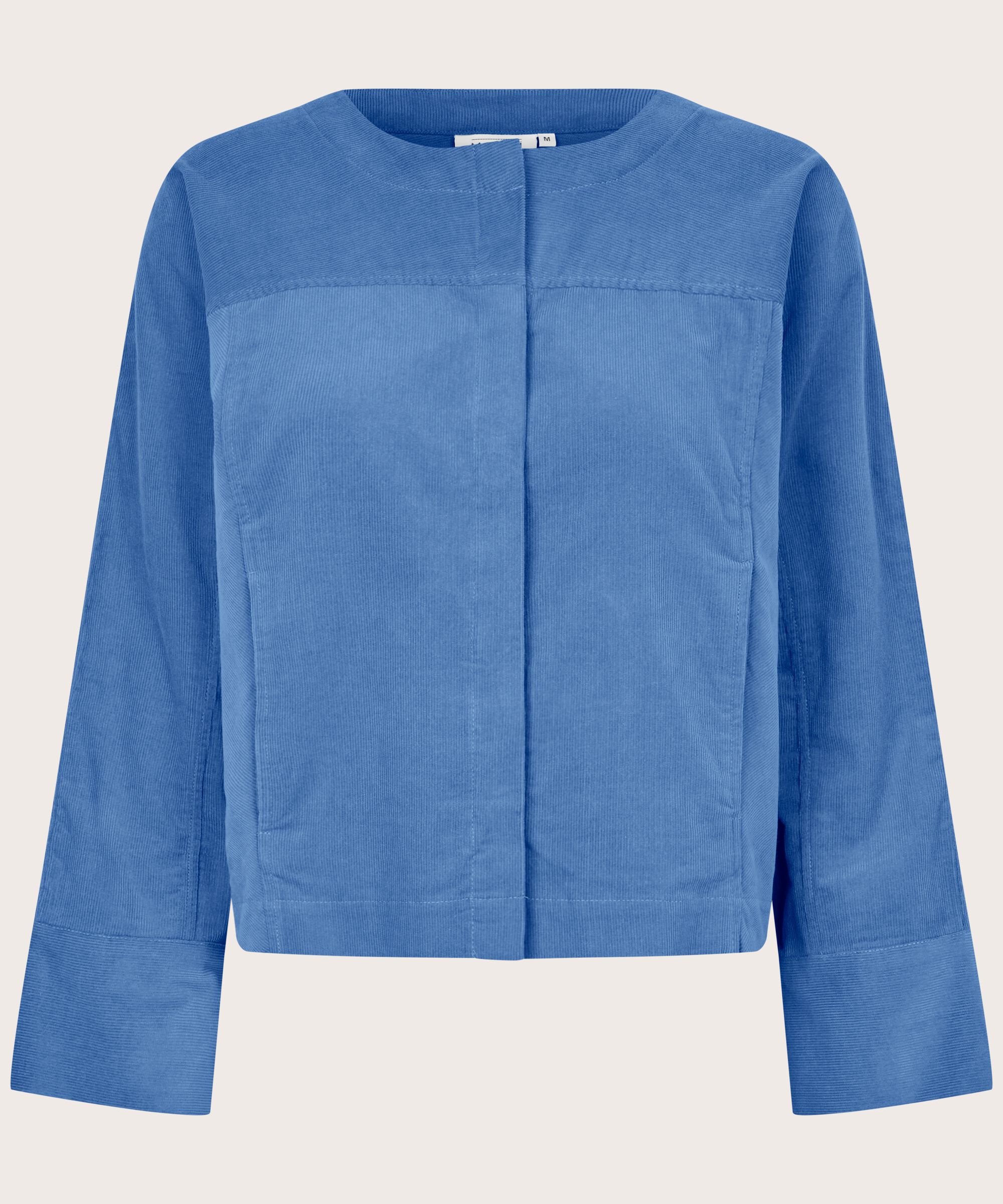 Samtjacke mit verdeckten Knöpfen, Federal Blue