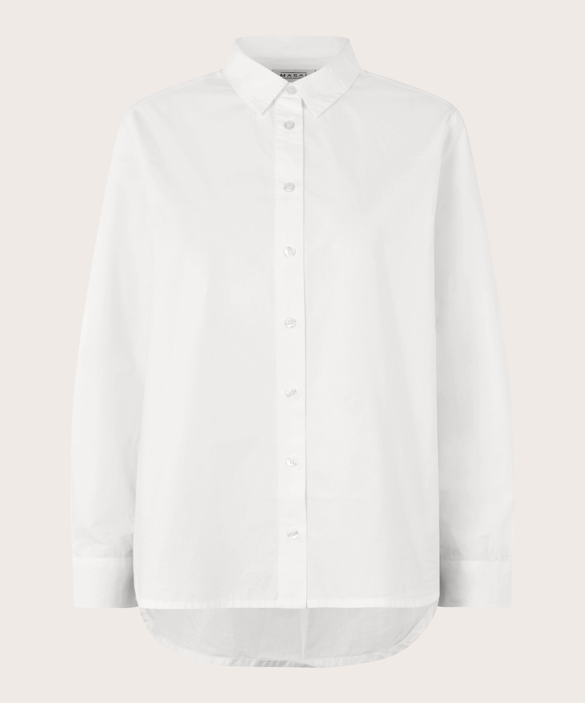 Button-down-hemdbluse Aus Baumwolle, White