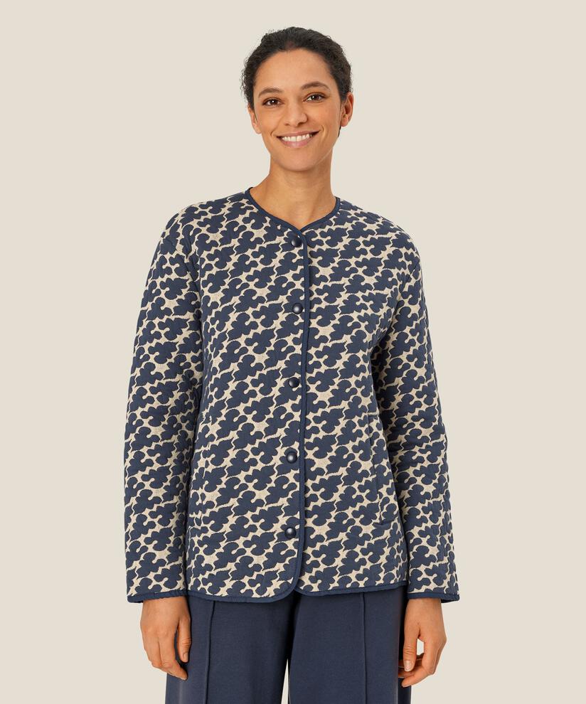 leichte Jacke mit Druckknöpfen und Eingrifftaschen, Mood Indigo
