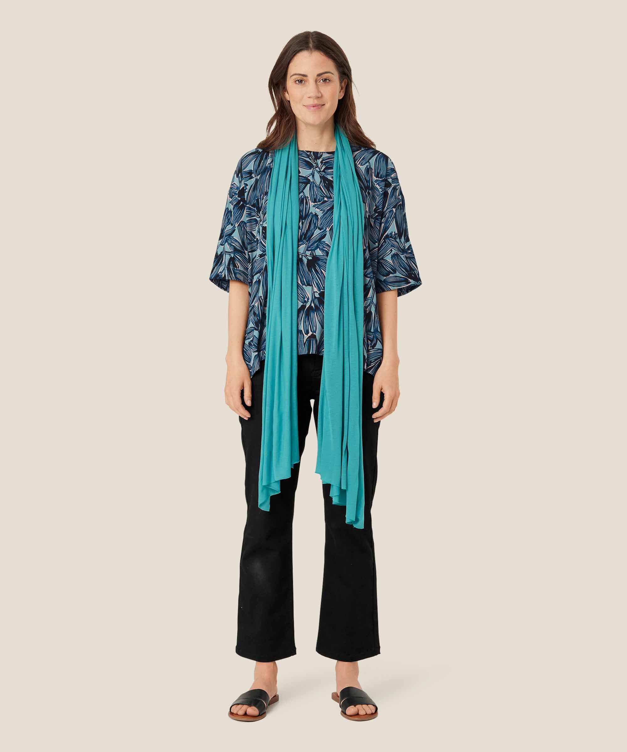 Tuch Aus Modal, Teal