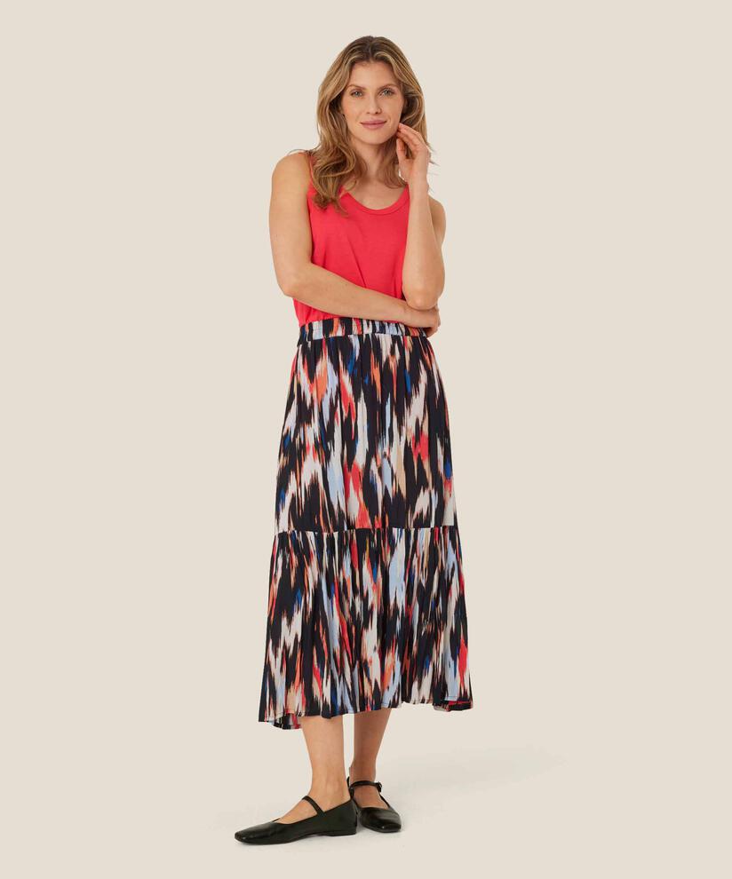 Jersey-Tanktop mit Rundhalsausschnitt, Hibiscus