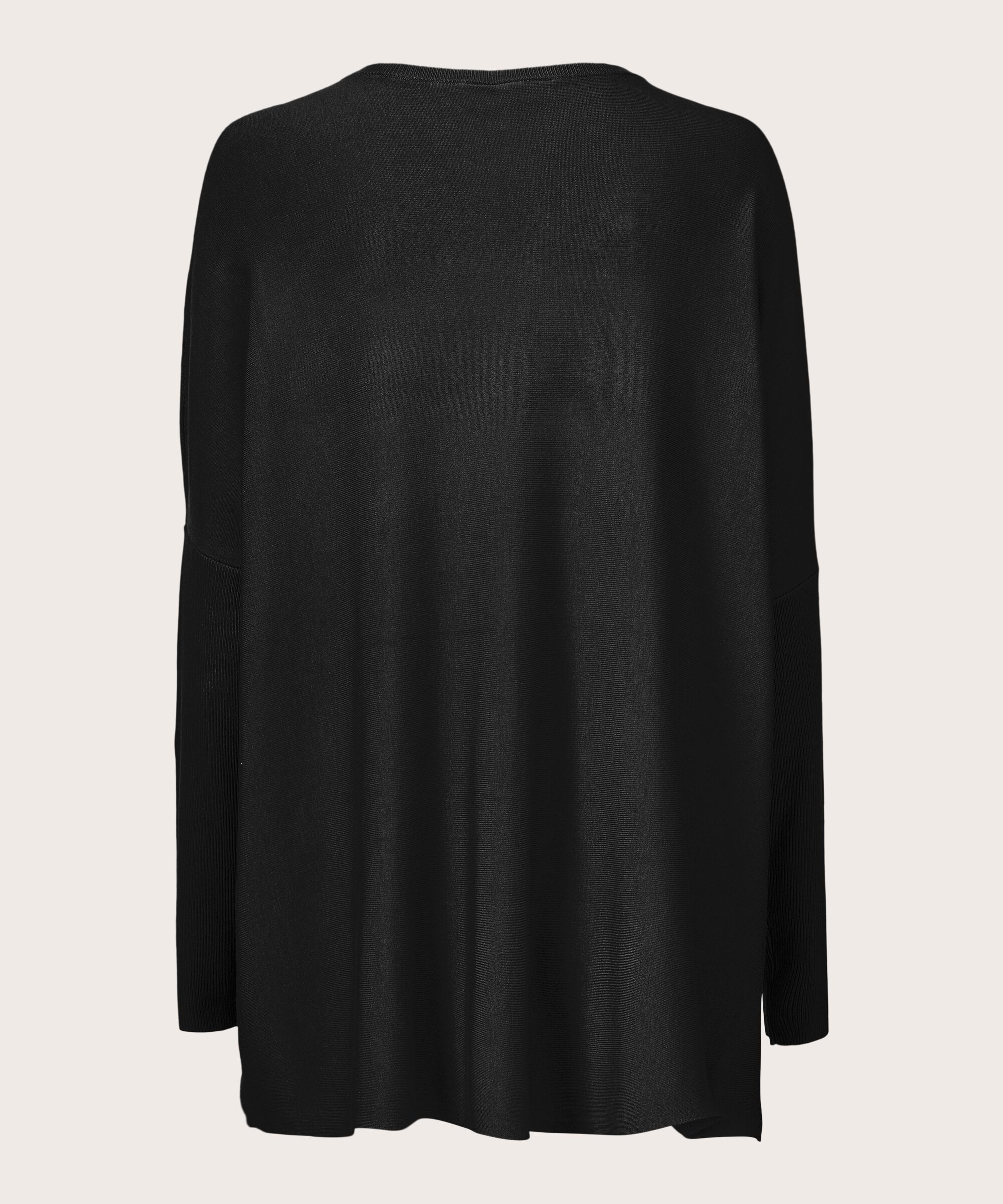 Oversize-pullover Mit Schmalen Ärmeln, Black