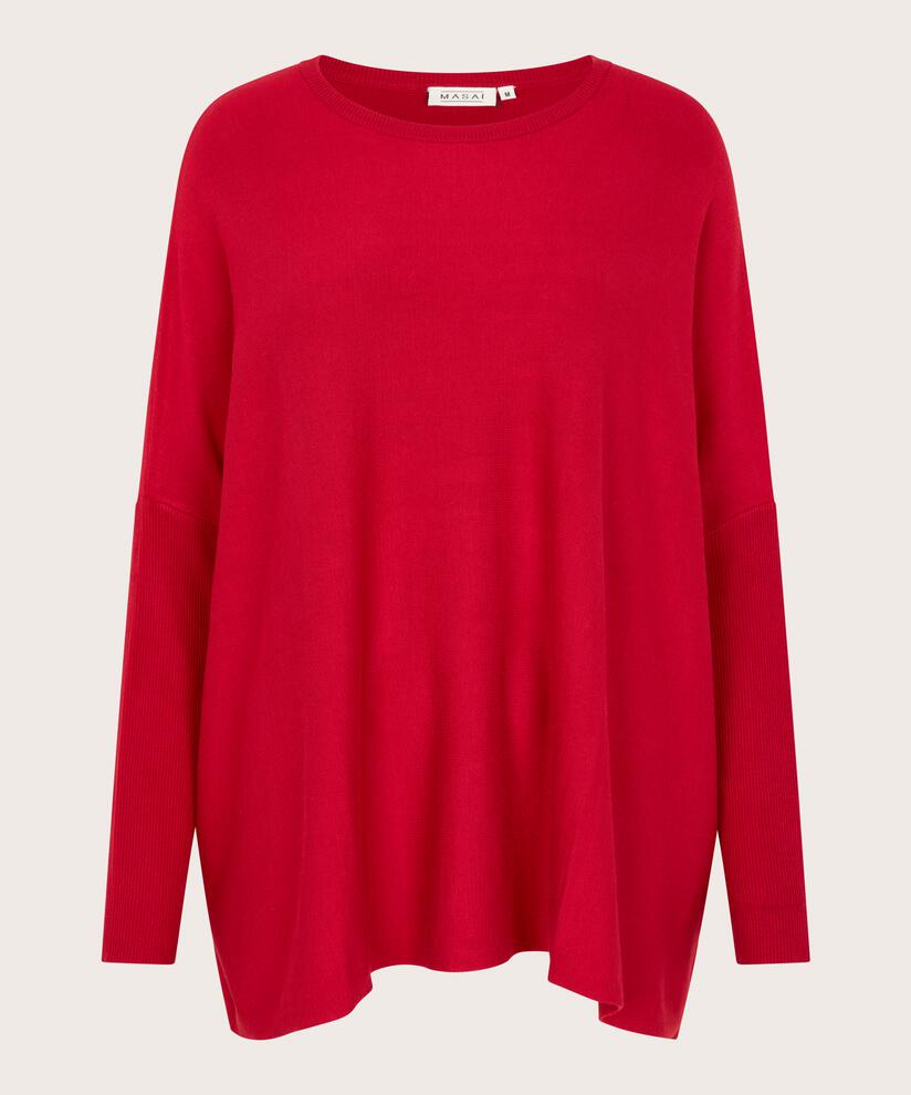 Oversize-pullover Mit Schmalen Ärmeln, Scarlet Sage