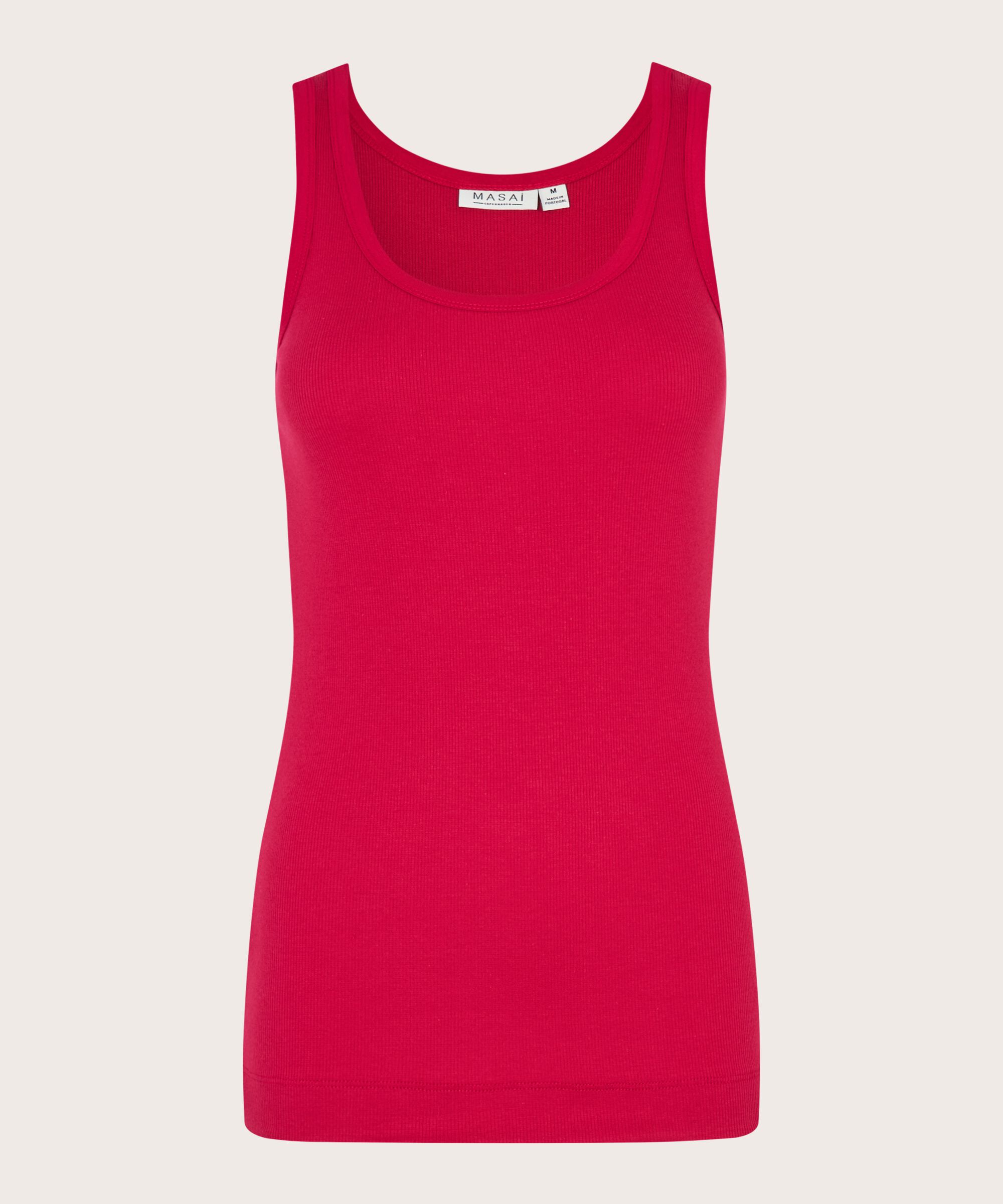 Tanktop aus Baumwollripp, Persian Red