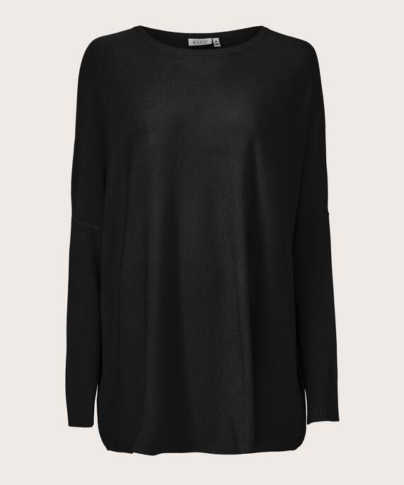 Oversize-pullover Mit Schmalen Ärmeln, Black