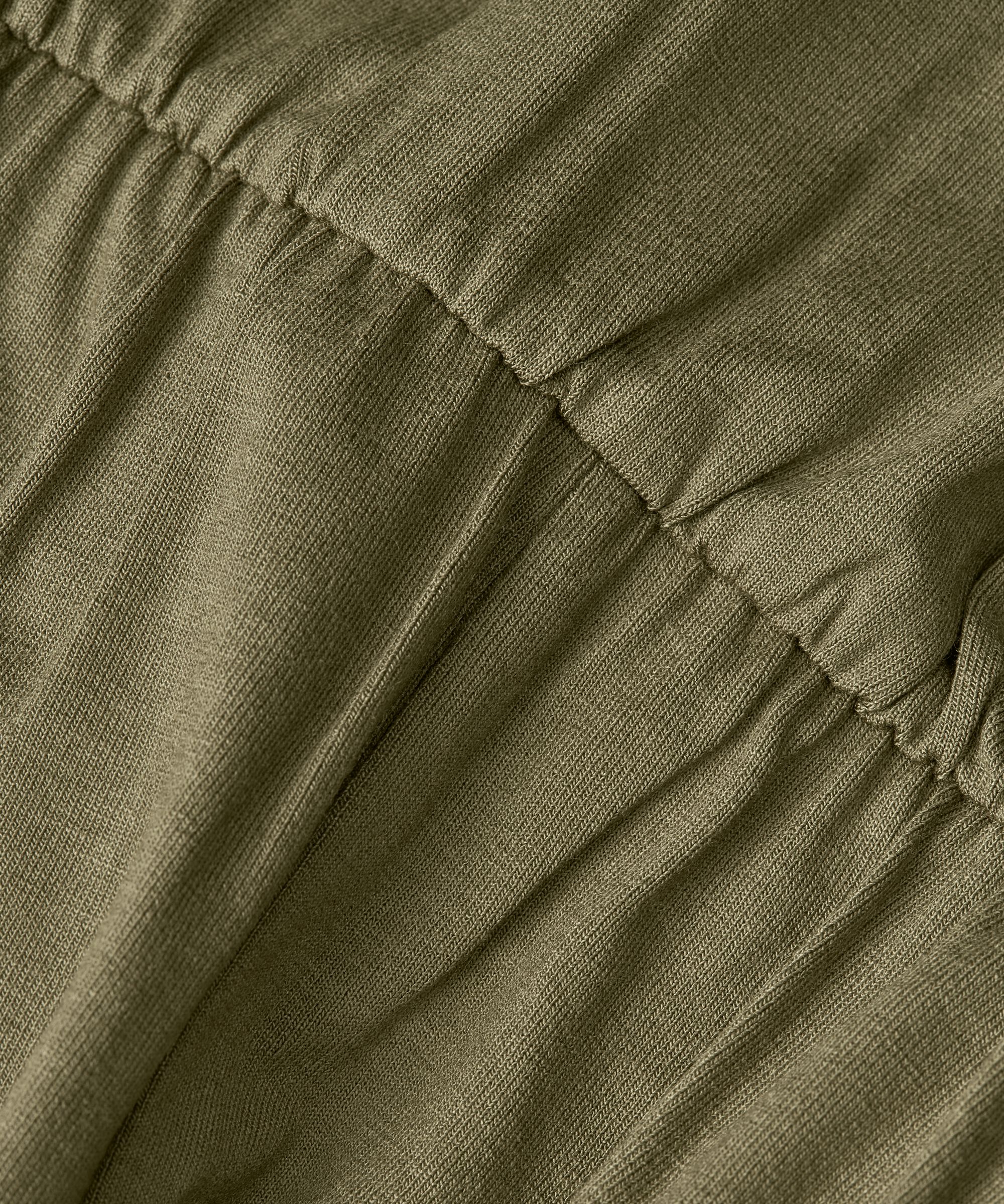 Jersey-Jumpsuit mit V-Ausschnitt und Knöpfen, Dusky Green