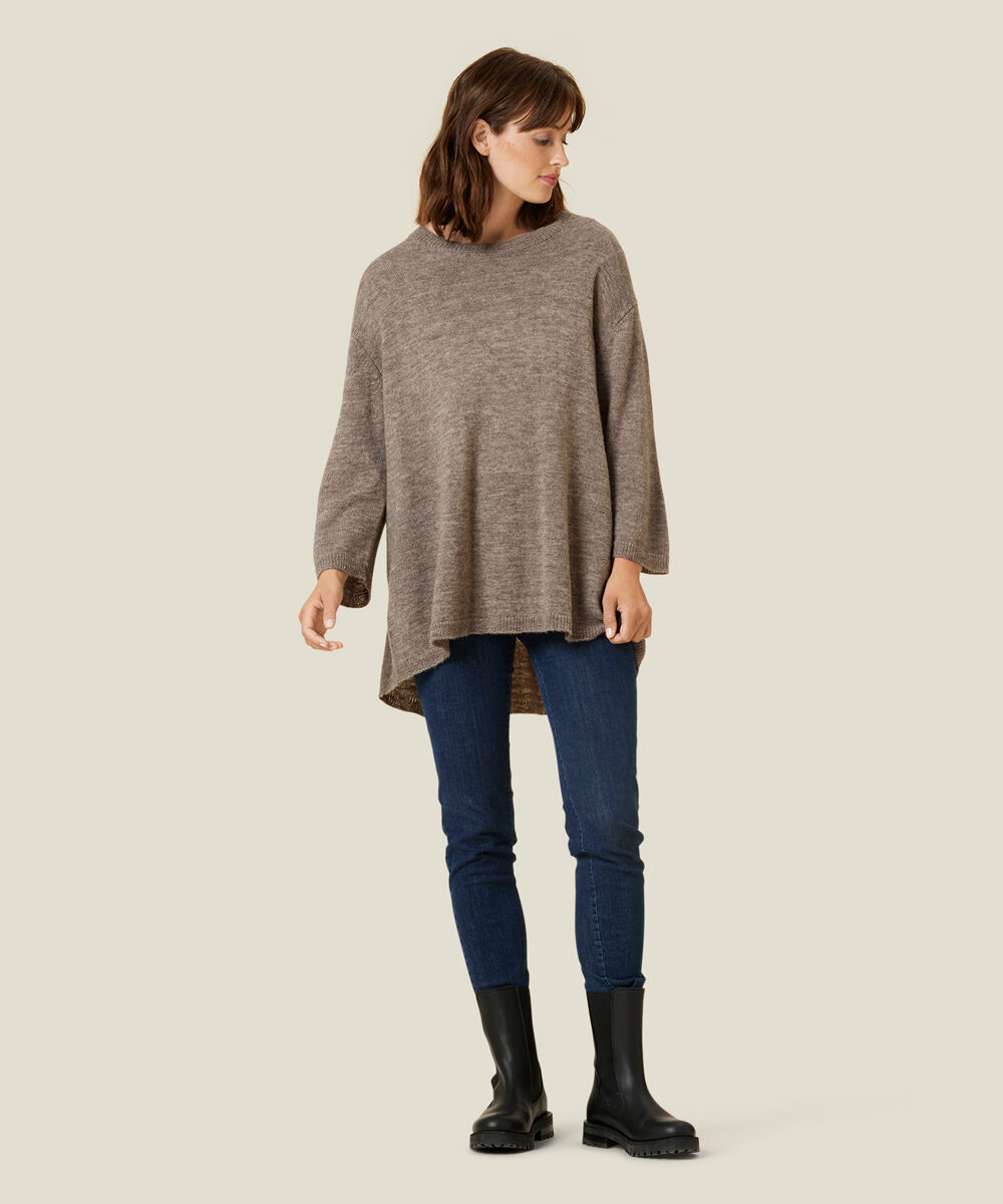 FRONA SHIRT, Brown melange