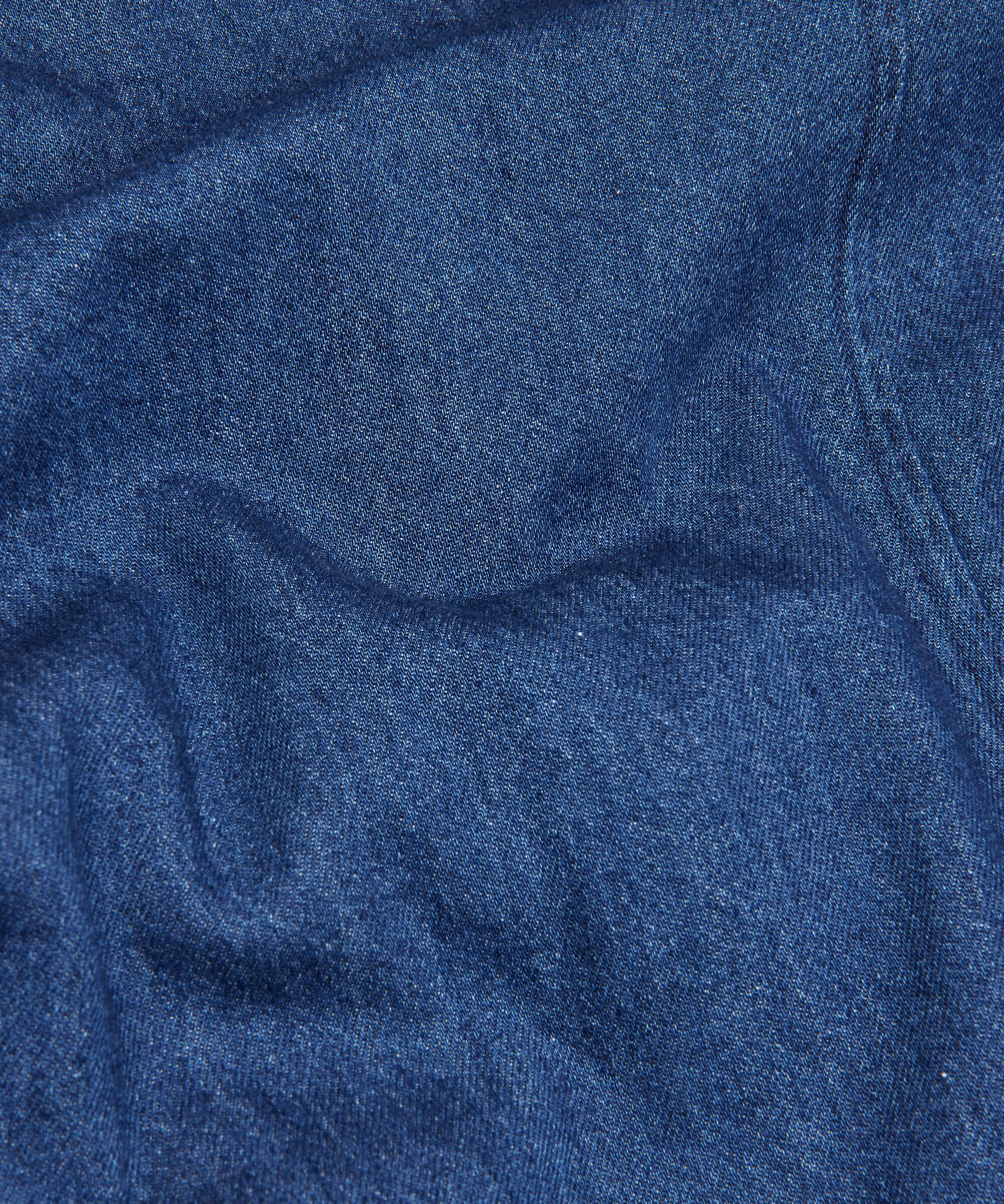 Ungefütterte Jeansjacke mit Knopfverschluss, Dark Denim