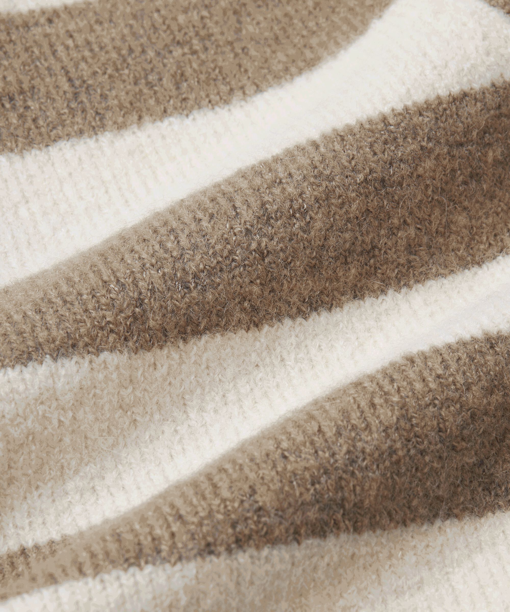 Gestreifter Cardigan mit Rippdetails, Mink/ash/whc