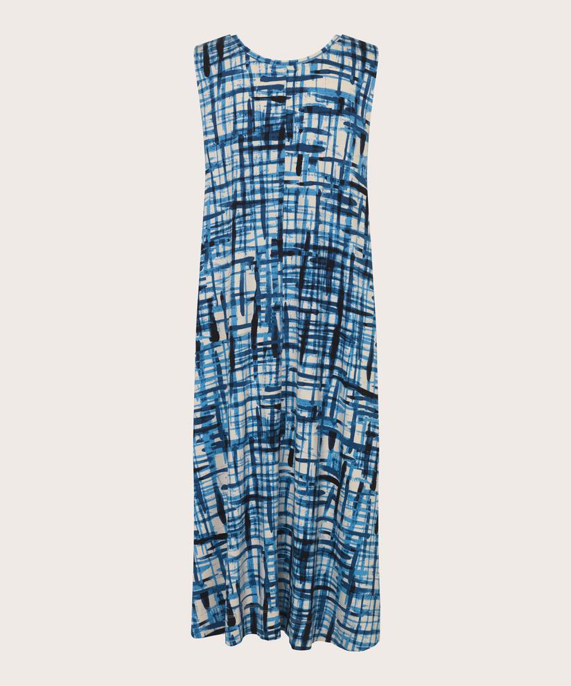 Bedrucktes Jerseykleid mit V-Ausschnitt, Marina