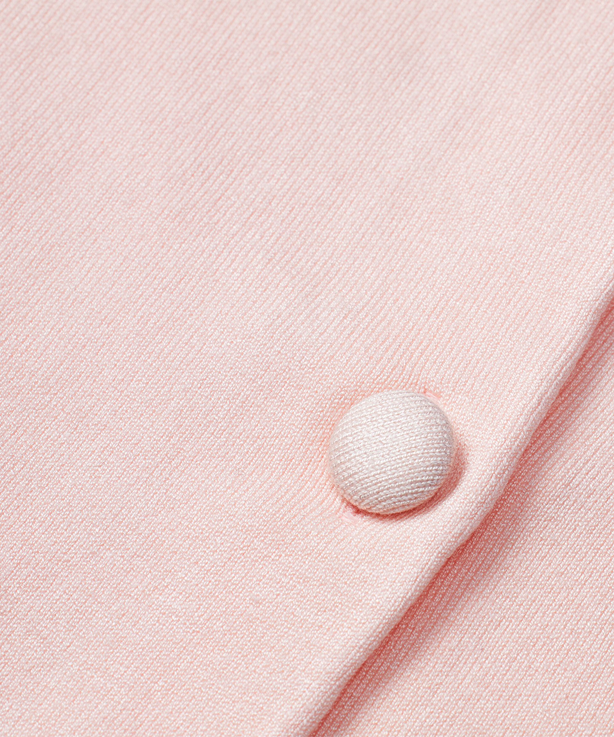 Feinstrick-Cardigan mit Rundhalsausschnitt, Mauve Chalk