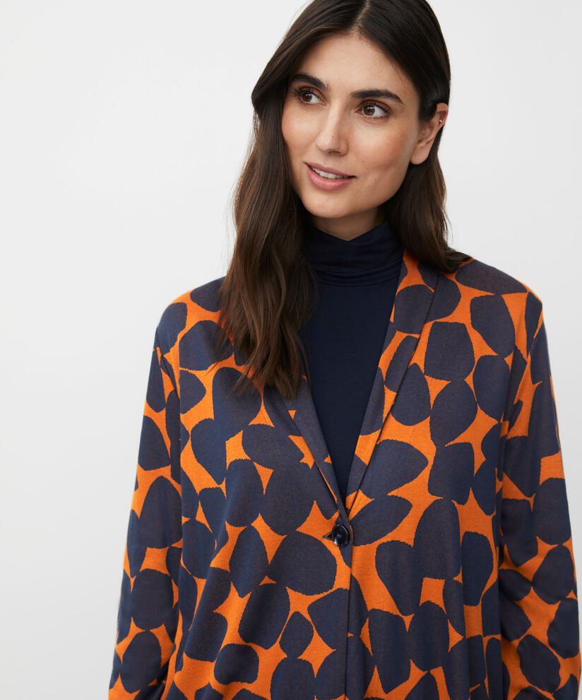 Jerseyjacke mit Einzelknopfverschluss, Autumnal