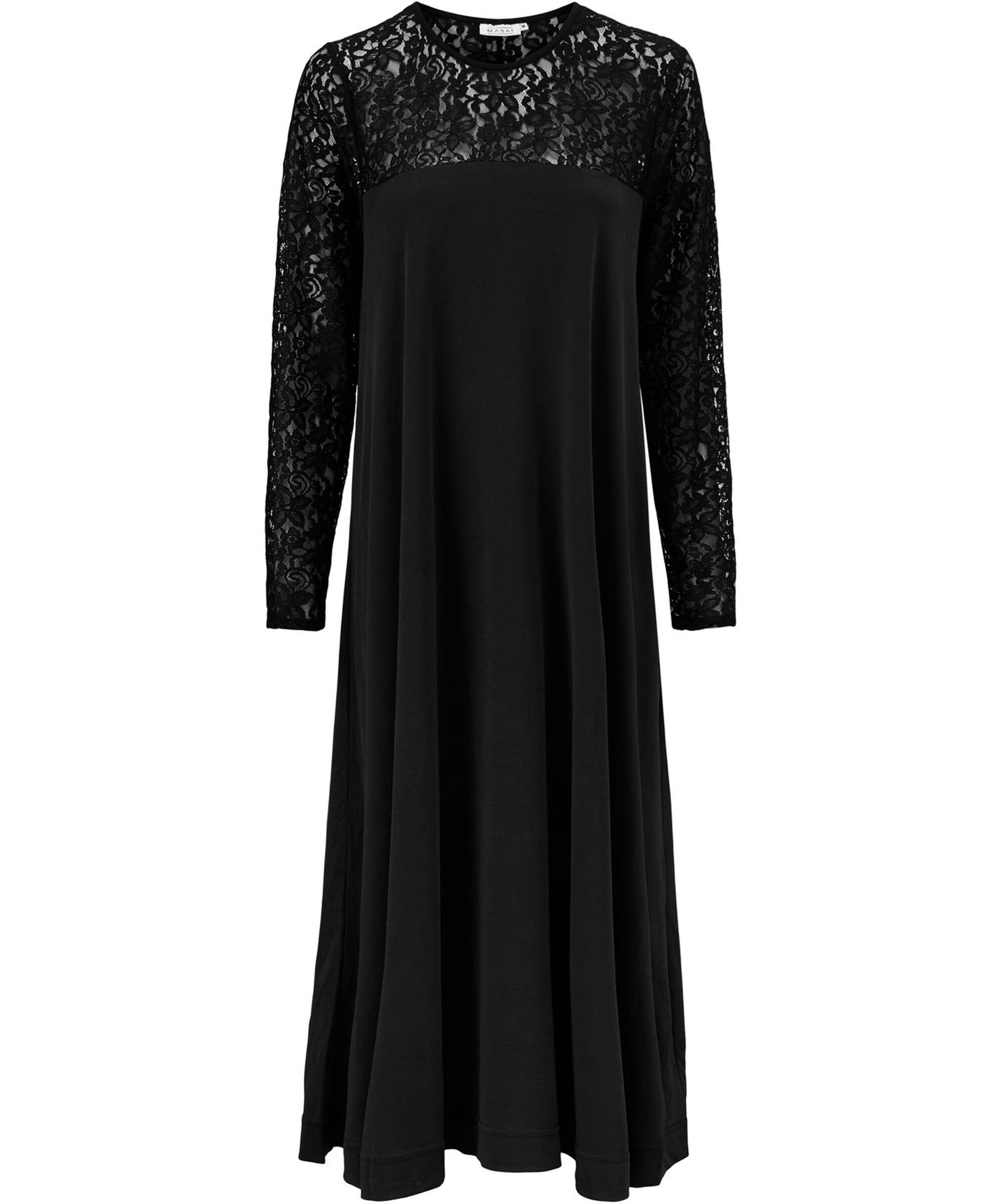 NERIDA JERSEY KLEID, Black