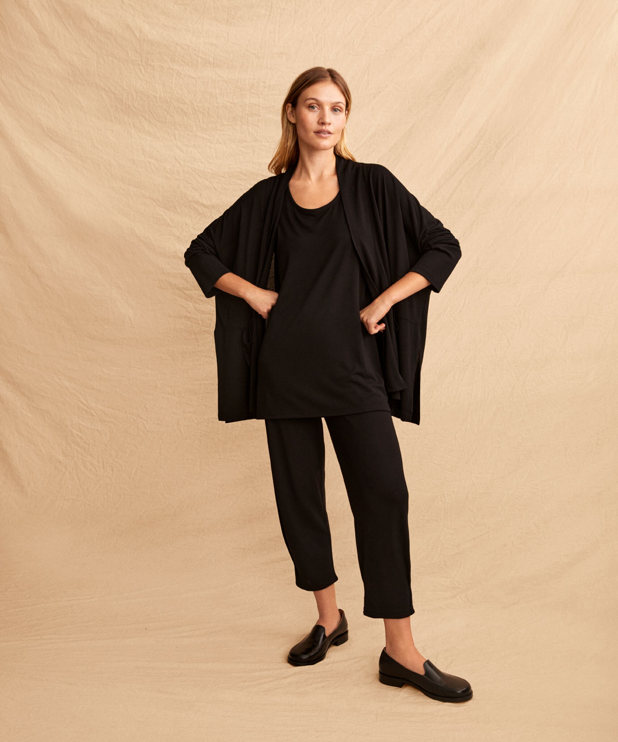Patti JERSEY Hose, Black