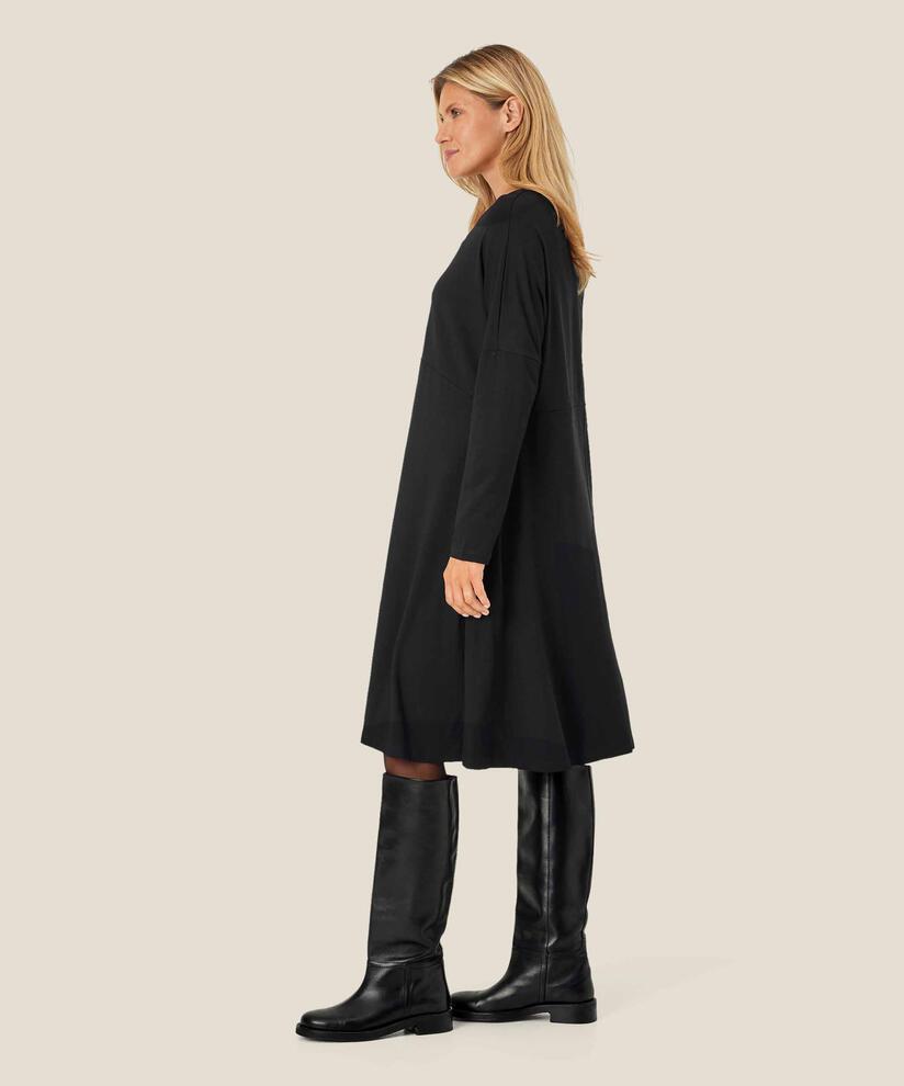 NABSA JERSEY KLEID, Black, hi-res