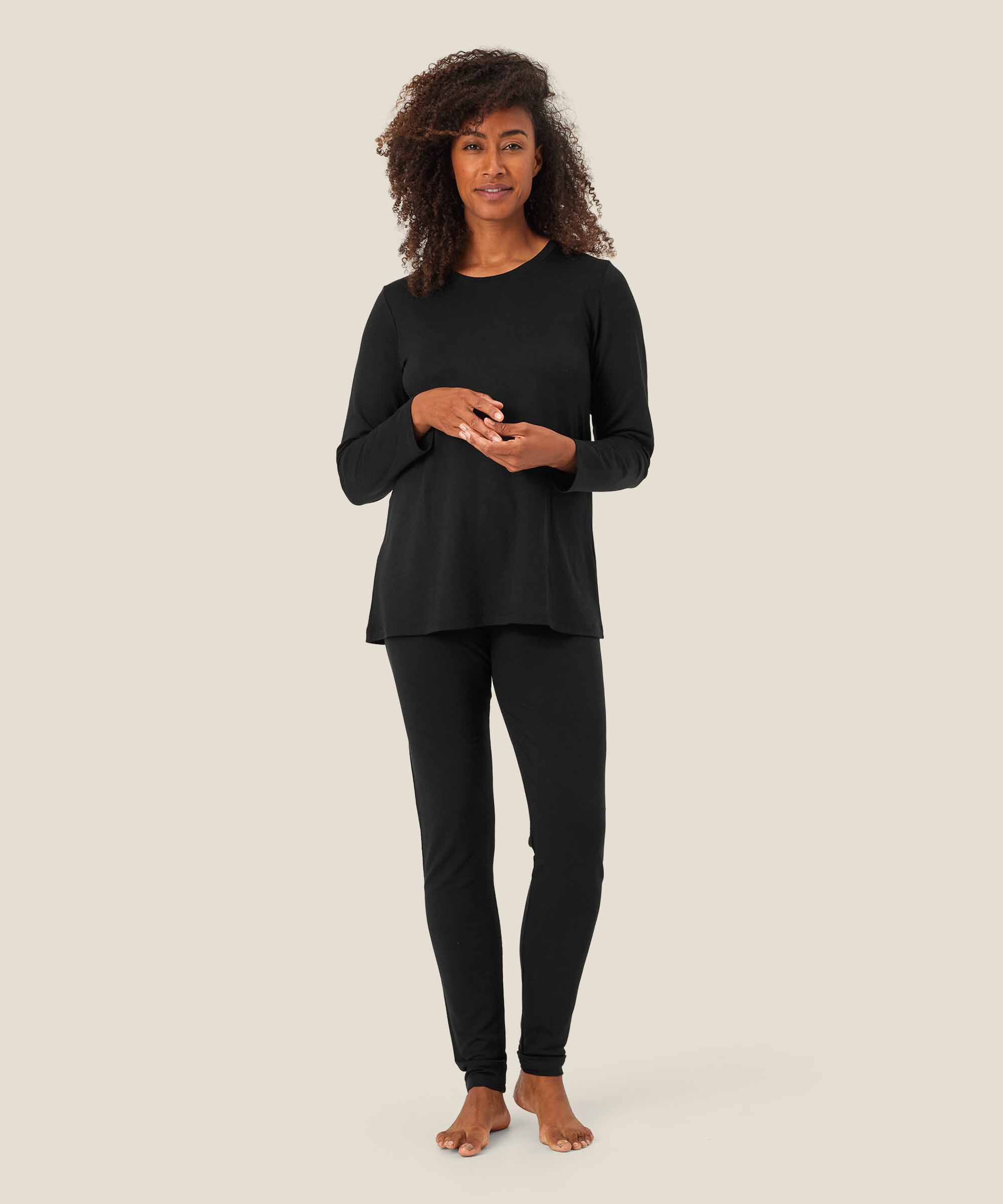 Leggings in extra weicher Jersey-Qualität, Black