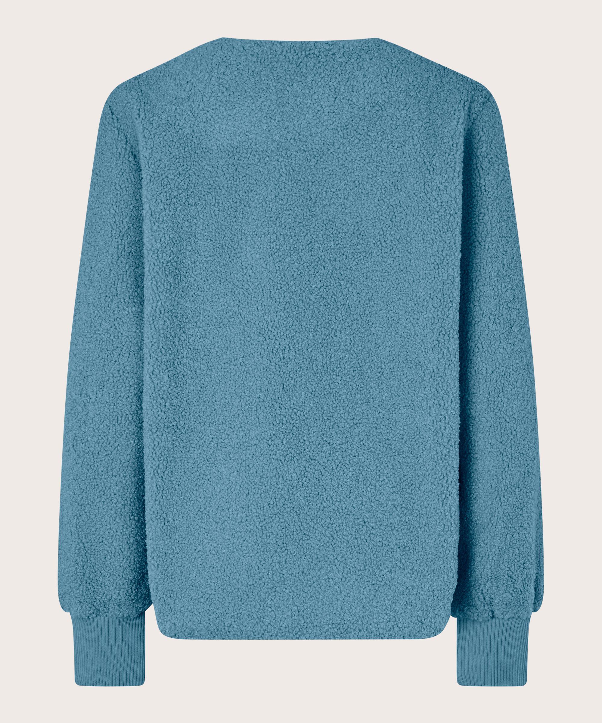 Kurze Jacke Aus Teddyfleece, Proven Blue