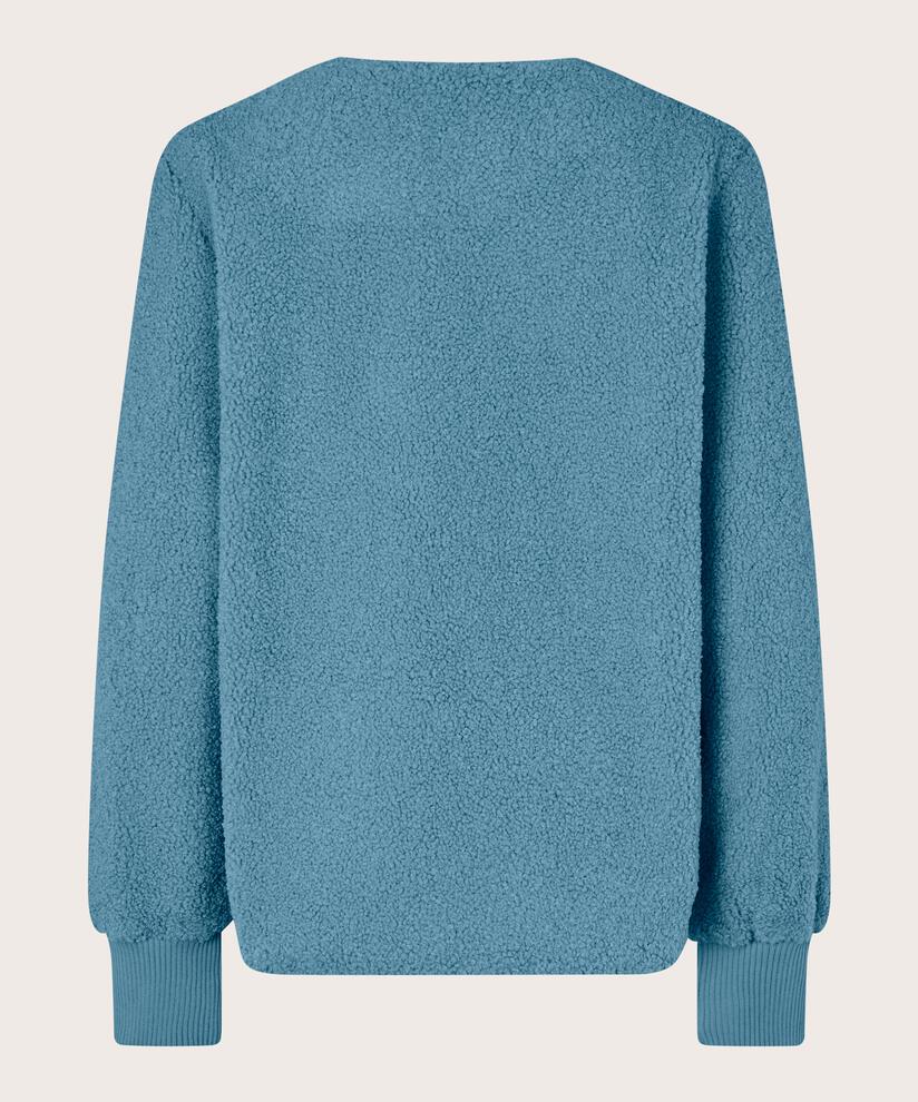 Kurze Jacke Aus Teddyfleece, Proven Blue