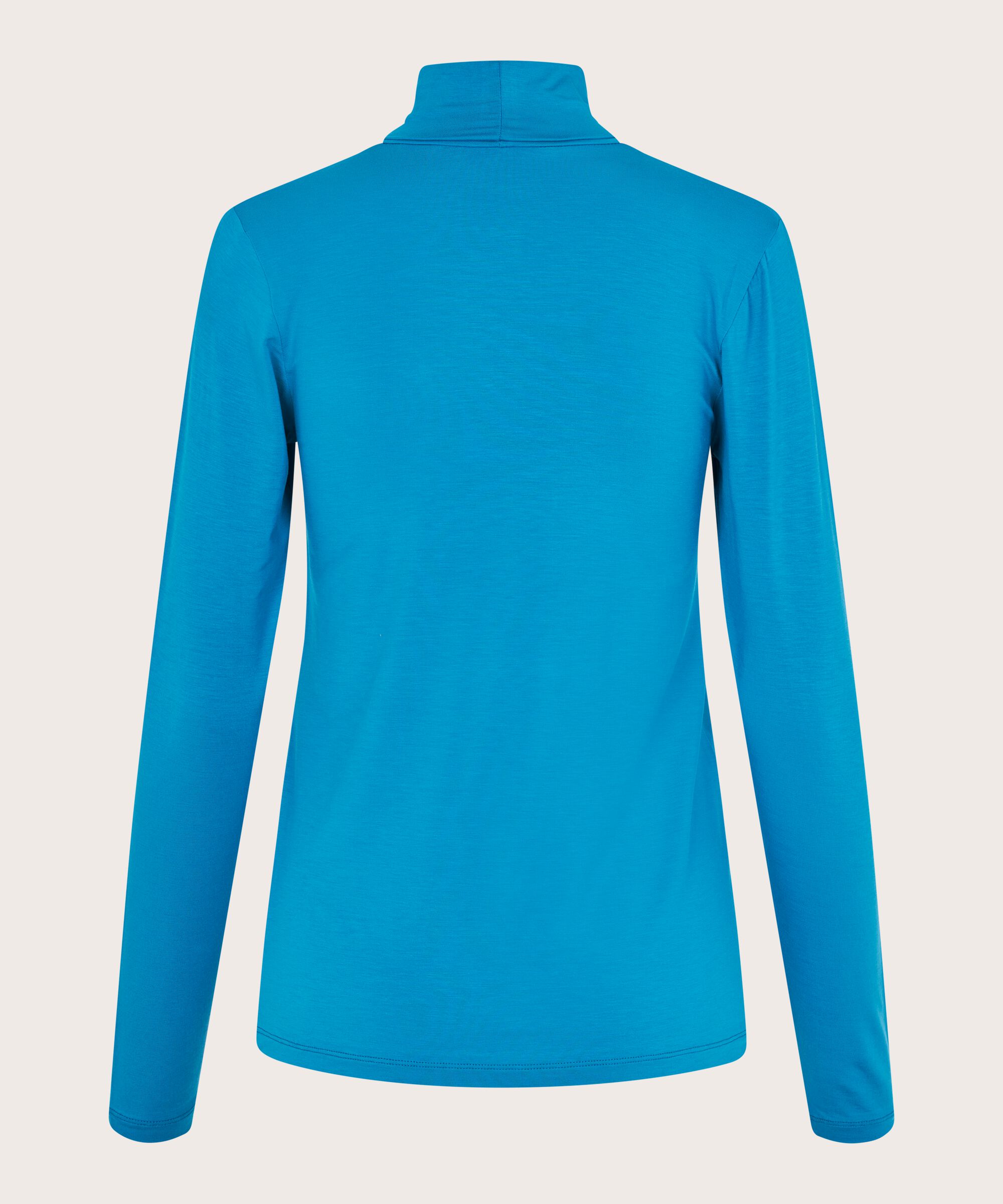 Rollkragenbluse Aus Weichem Jersey, Celestial