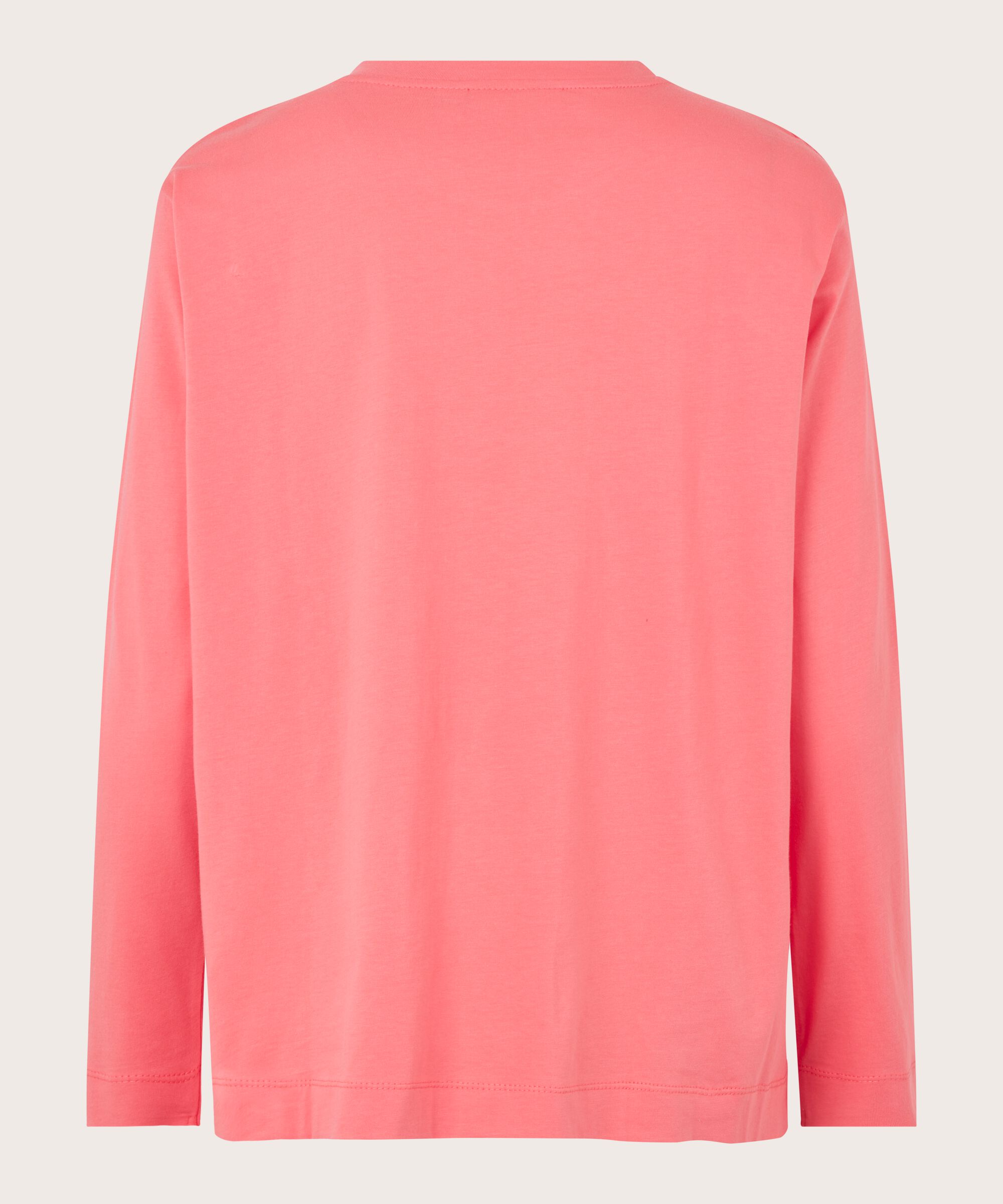 Langarmshirt aus Baumwolle, Calypso Coral