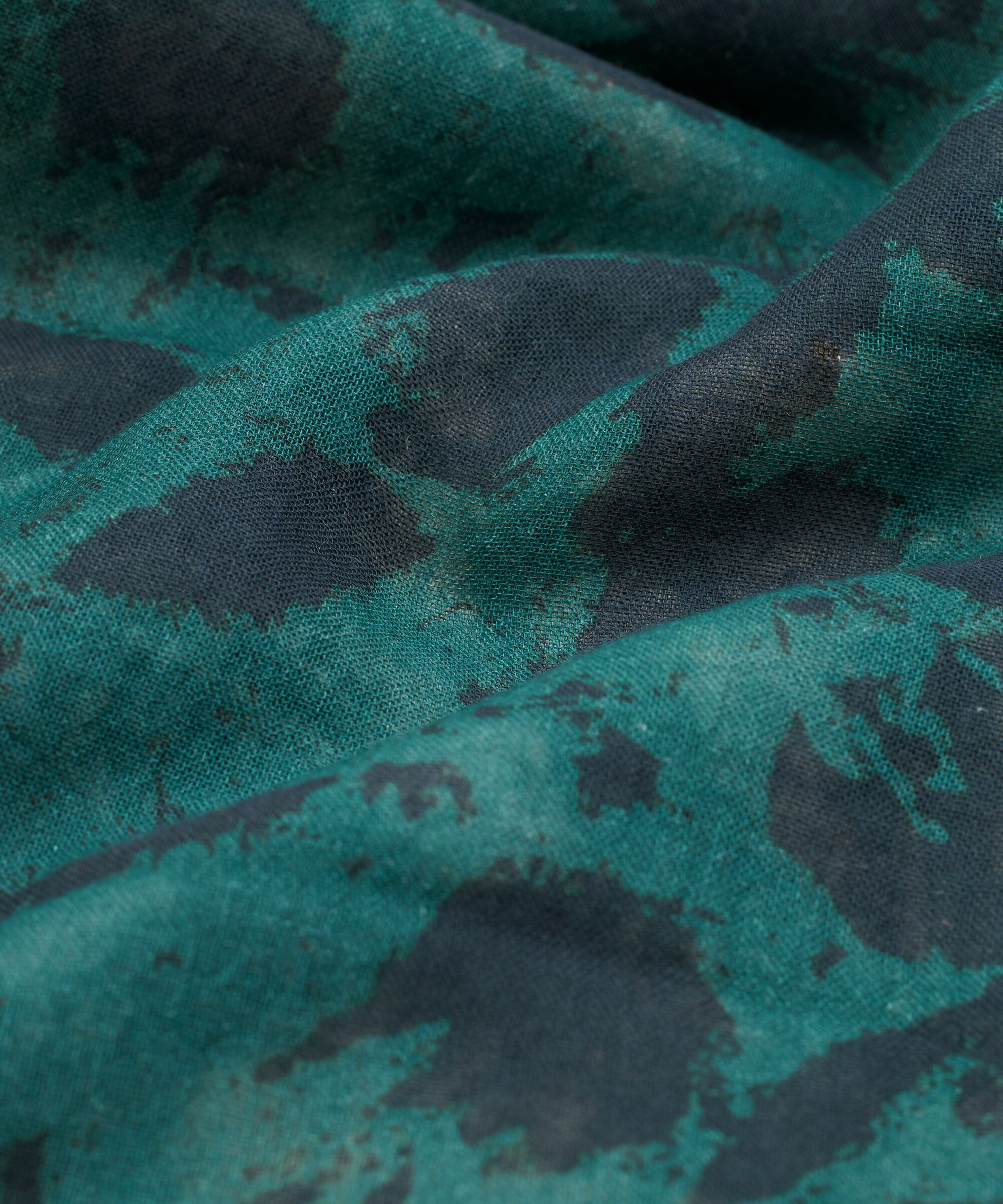 gemusterter Baumwollschal, Balsam Green