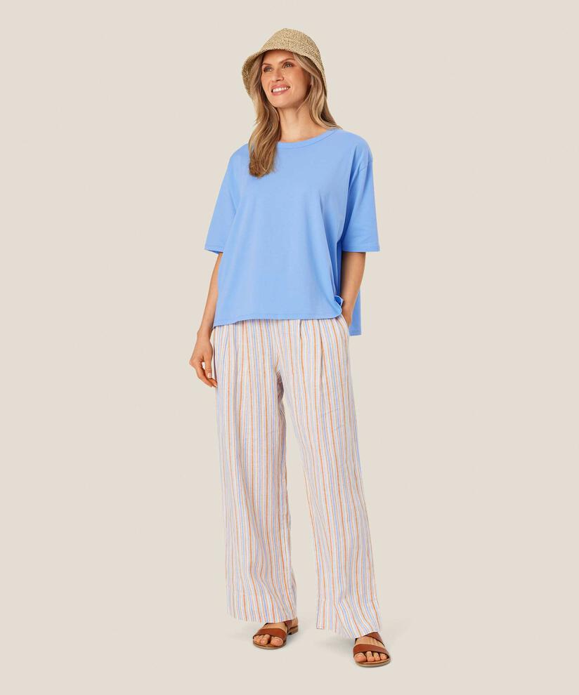 Strohhut mit Krempe, Natural