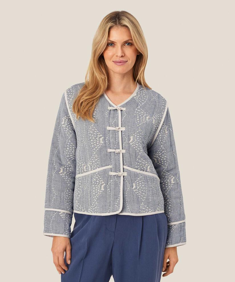 Jacke mit gesticktem Muster und Knopfdetails, Sargasso mel.
