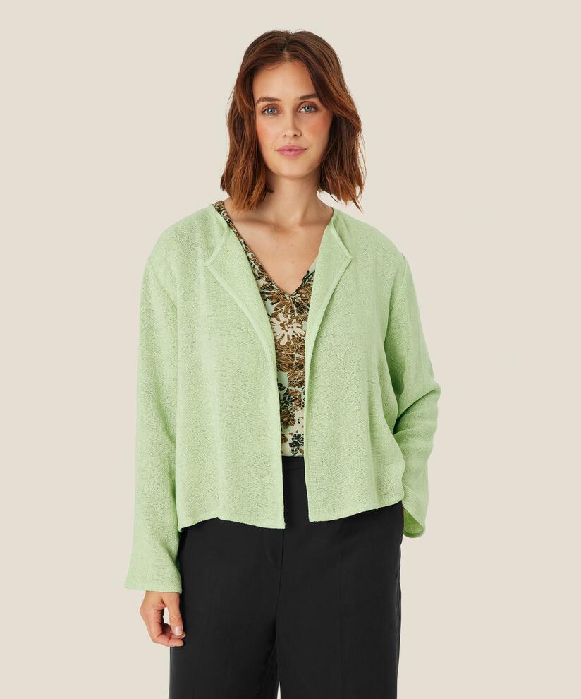 Kurze Jacke Aus Bouclé, Bok Choy
