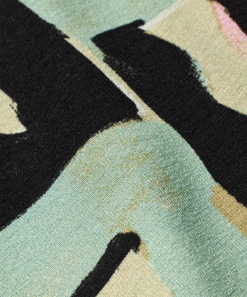 Bedruckte Jersey-Tunika mit Eingrifftaschen, Frosty Green