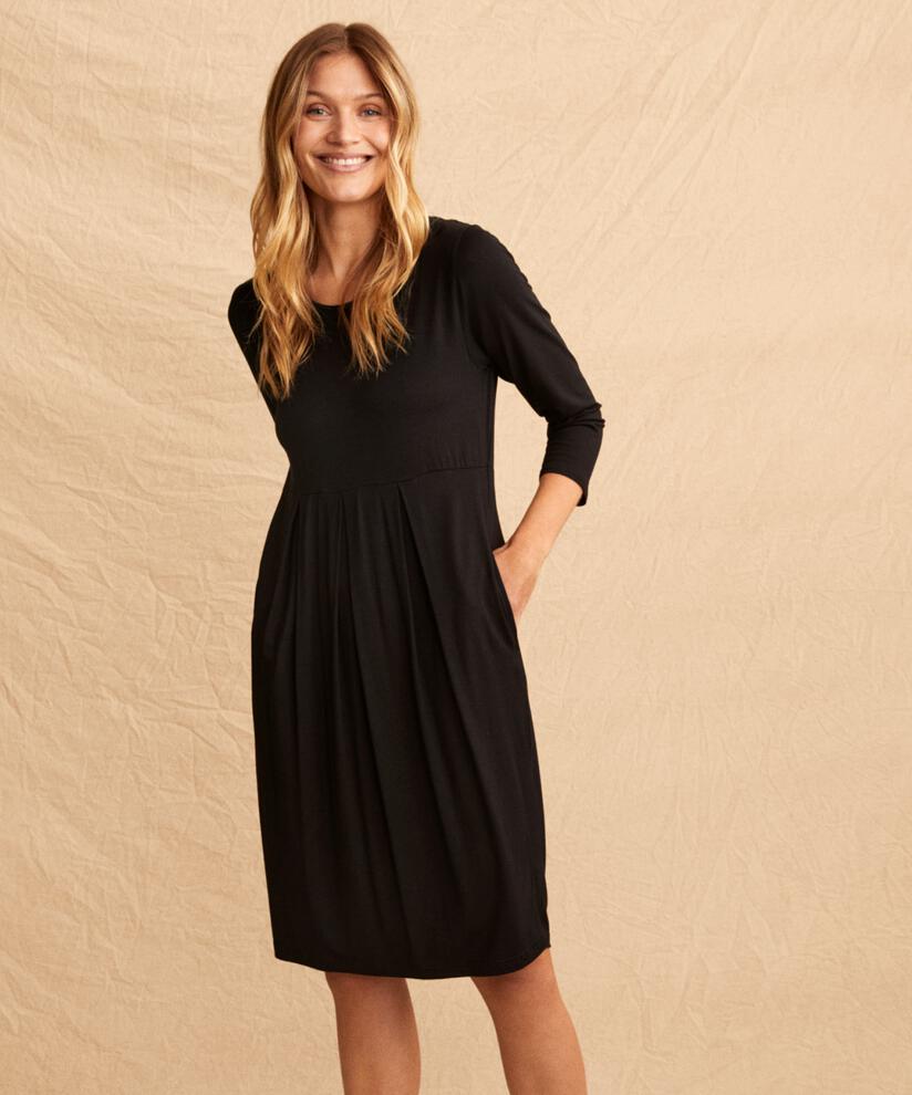 Tulpenkleid aus Jersey, Black