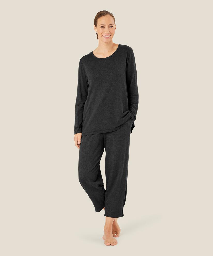 Jogginghose aus weichem Jersey, D. Grey mel.