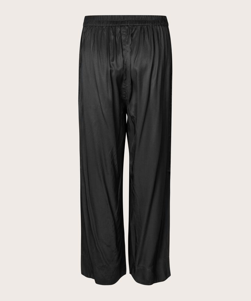 Viskosehose mit Gummizug hinten, Black