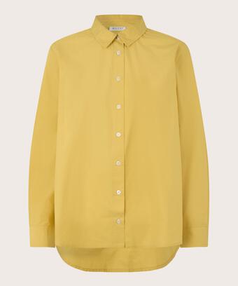 Button-down-hemdbluse Aus Baumwolle, Golden Green