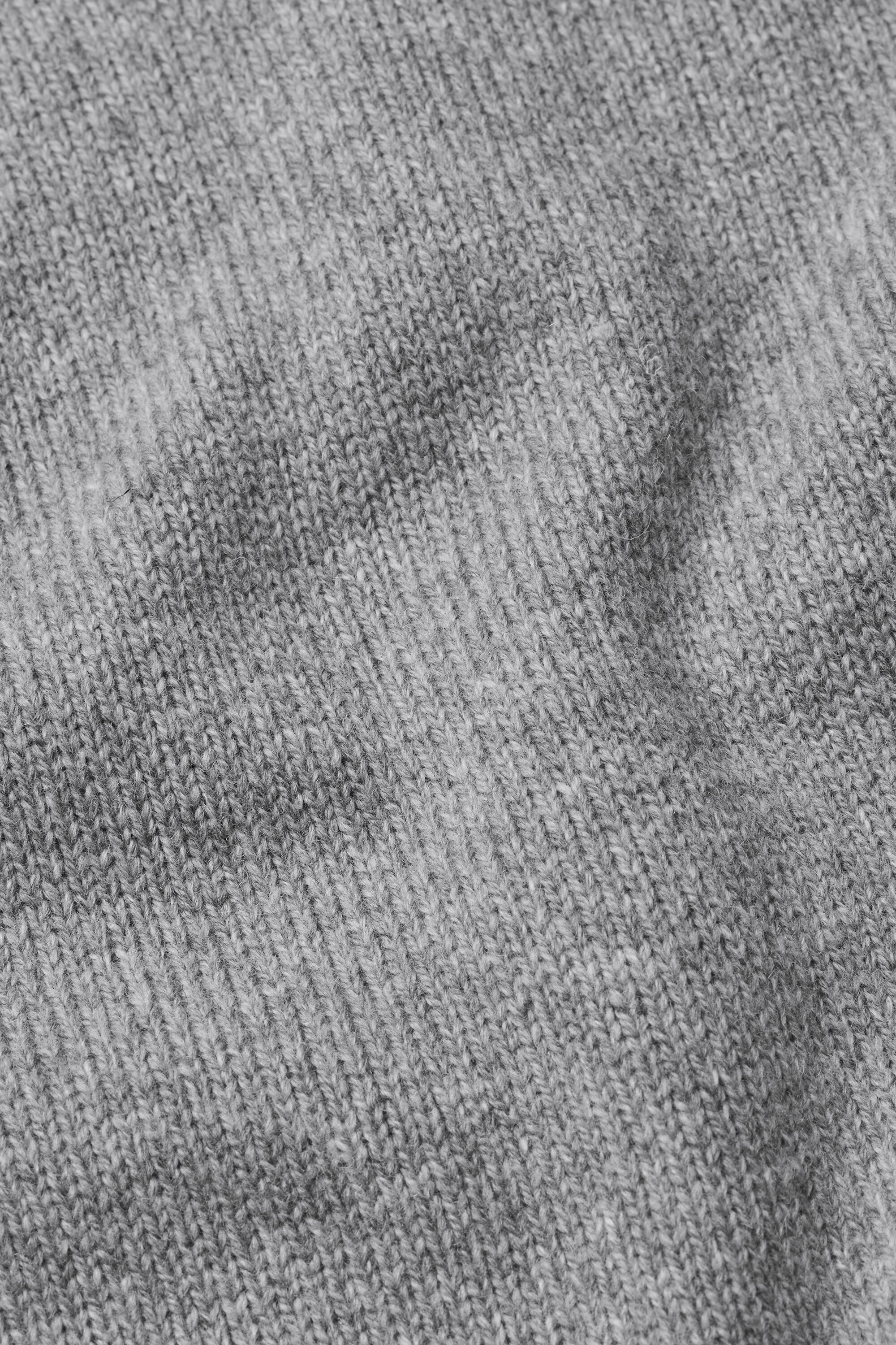 Rollkragenstrick mit Seitenschlitz, M. Grey mel.