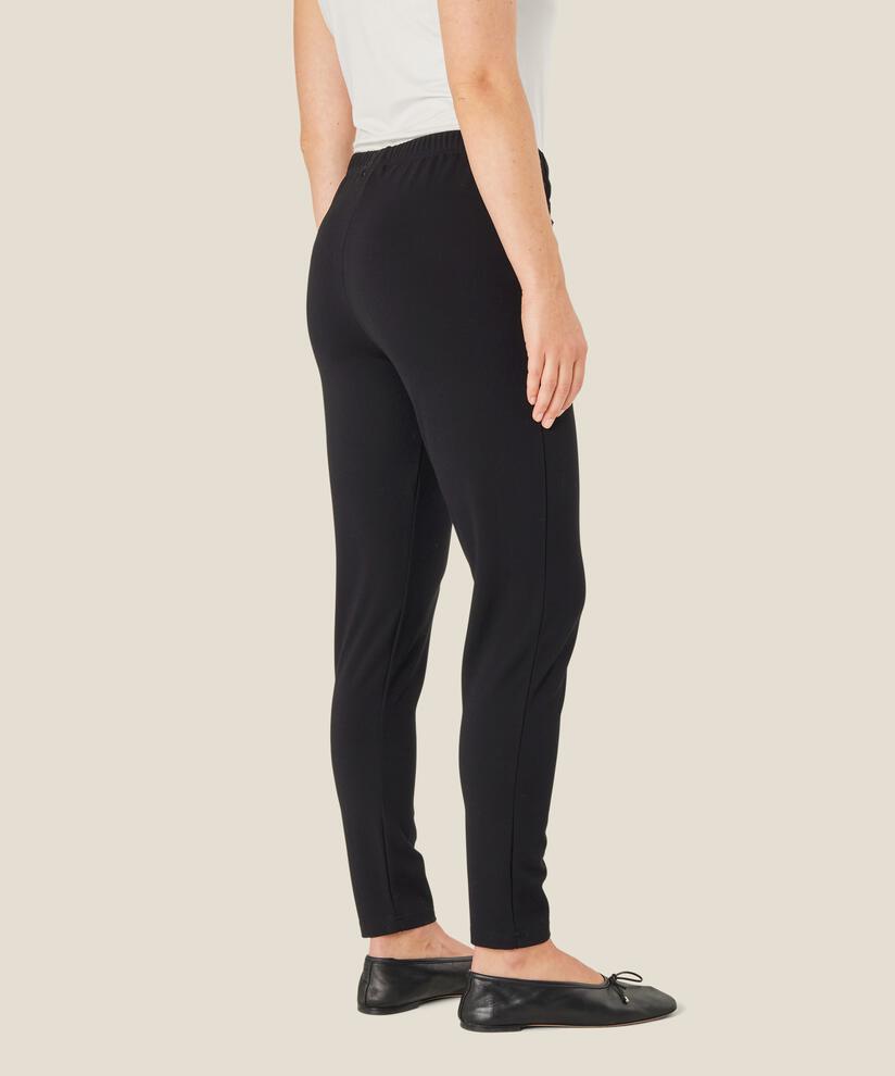 Knöchellange Hose aus Jersey, Black