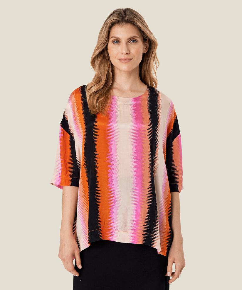 Viskose Bluse mit kurzen Ärmeln, Tigerlily