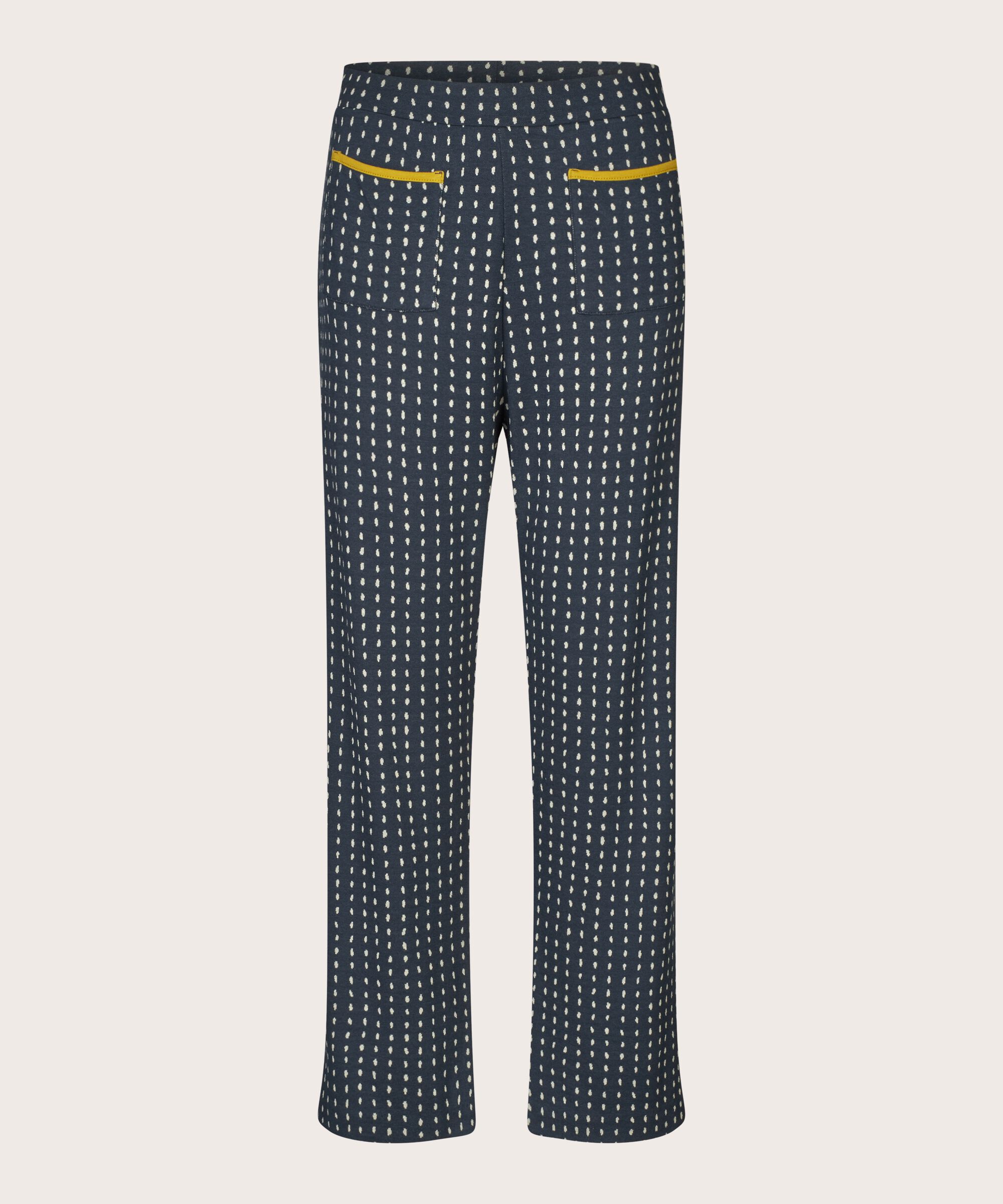 gepunktete Jerseyhose mit elastischem Bund, Mood Indigo
