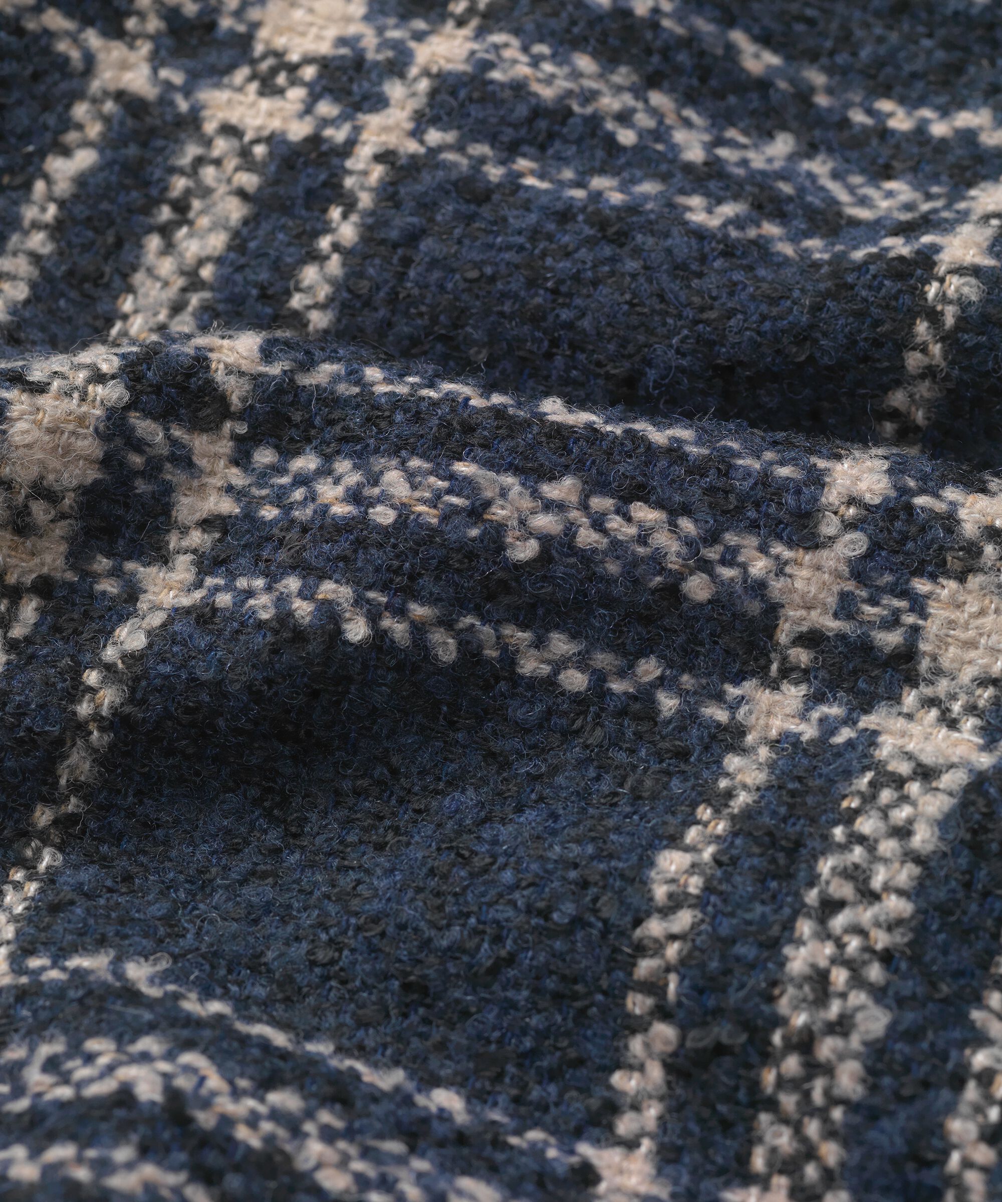 Mantel aus Wollmischung mit verdecktem Knopfverschluss, Moonlit Ocean