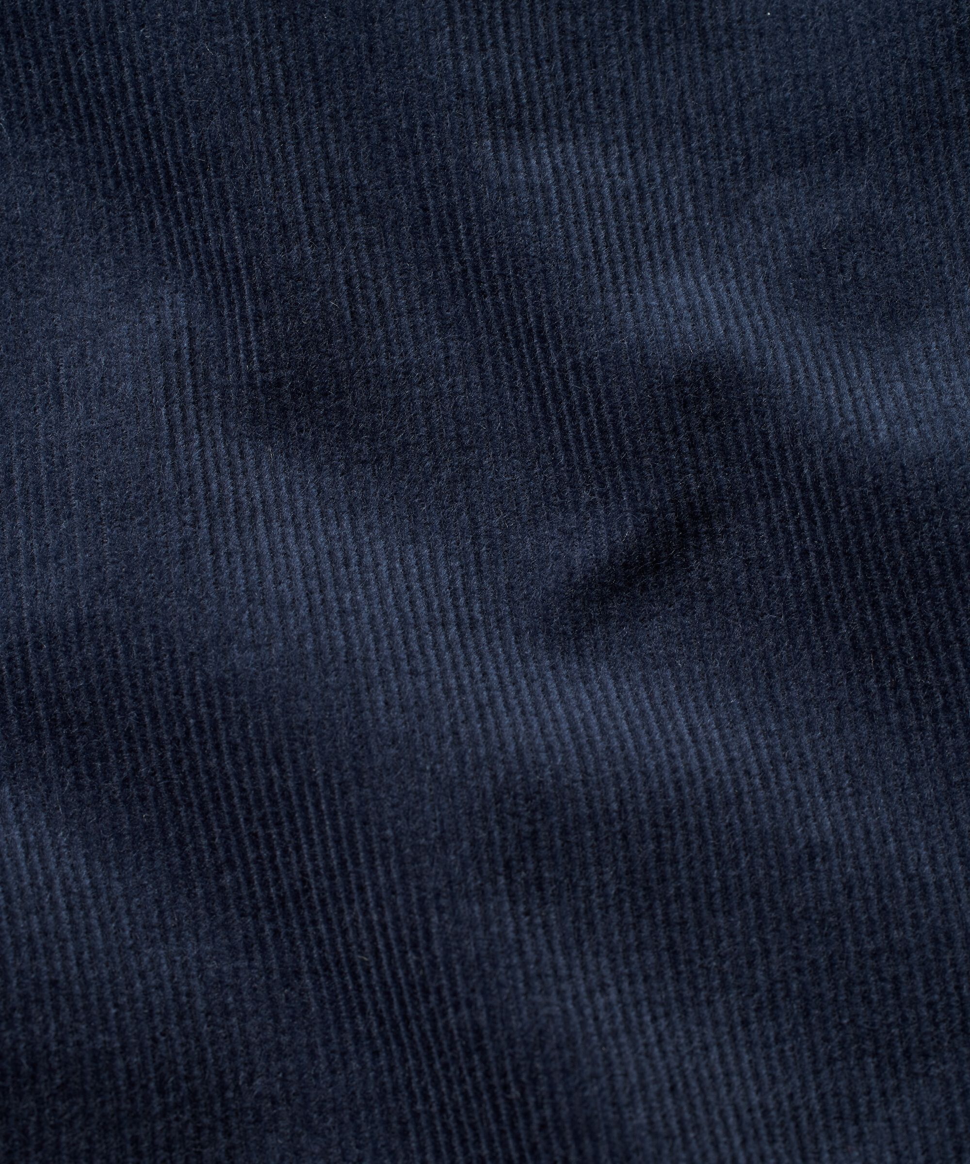 Samtkleid mit Reißverschluss am Hals, Navy Blazer